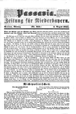 Passavia (Donau-Zeitung) Montag 4. August 1845