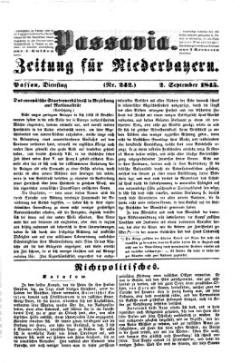 Passavia (Donau-Zeitung) Dienstag 2. September 1845