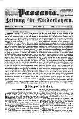 Passavia (Donau-Zeitung) Mittwoch 24. September 1845