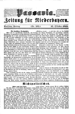 Passavia (Donau-Zeitung) Freitag 17. Oktober 1845