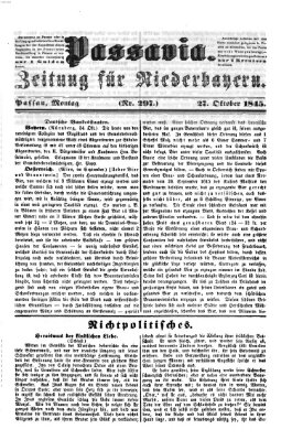 Passavia (Donau-Zeitung) Montag 27. Oktober 1845