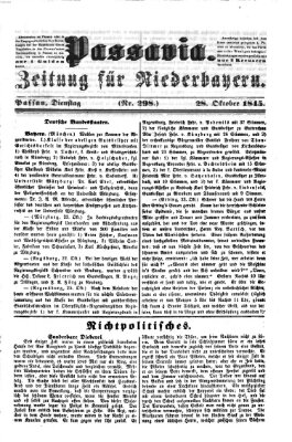 Passavia (Donau-Zeitung) Dienstag 28. Oktober 1845