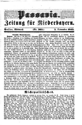 Passavia (Donau-Zeitung) Mittwoch 5. November 1845