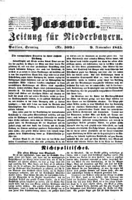 Passavia (Donau-Zeitung) Sonntag 9. November 1845