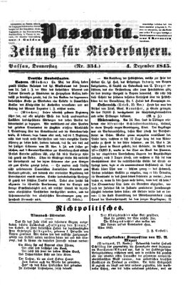 Passavia (Donau-Zeitung) Donnerstag 4. Dezember 1845