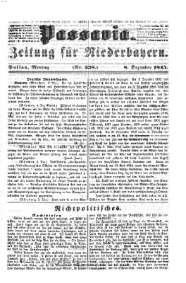 Passavia (Donau-Zeitung) Montag 8. Dezember 1845