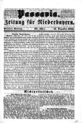 Passavia (Donau-Zeitung) Sonntag 21. Dezember 1845