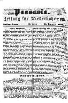 Passavia (Donau-Zeitung) Montag 22. Dezember 1845