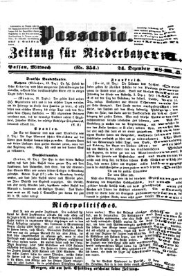 Passavia (Donau-Zeitung) Mittwoch 24. Dezember 1845