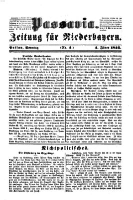 Passavia (Donau-Zeitung) Sonntag 4. Januar 1846