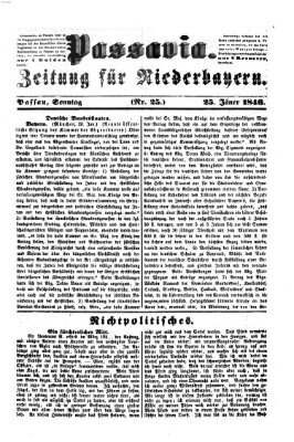 Passavia (Donau-Zeitung) Sonntag 25. Januar 1846