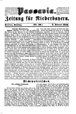 Passavia (Donau-Zeitung) Sonntag 8. Februar 1846