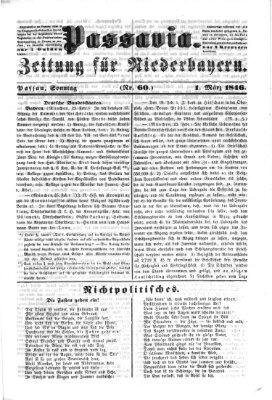 Passavia (Donau-Zeitung) Sonntag 1. März 1846