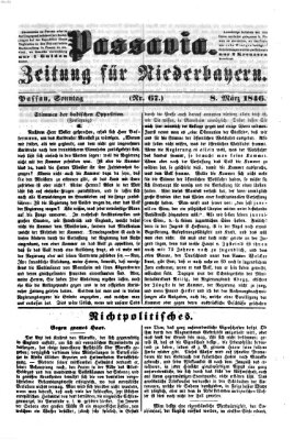 Passavia (Donau-Zeitung) Sonntag 8. März 1846