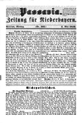 Passavia (Donau-Zeitung) Montag 4. Mai 1846