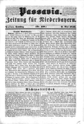 Passavia (Donau-Zeitung) Samstag 9. Mai 1846