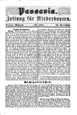 Passavia (Donau-Zeitung) Mittwoch 13. Mai 1846