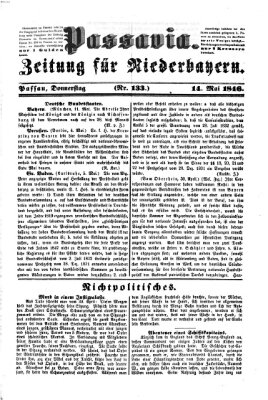 Passavia (Donau-Zeitung) Donnerstag 14. Mai 1846