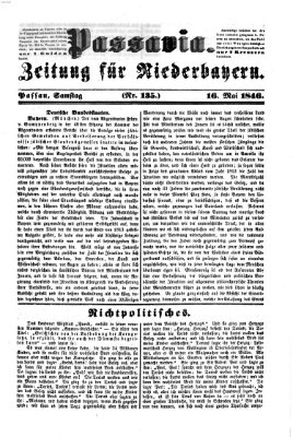 Passavia (Donau-Zeitung) Samstag 16. Mai 1846