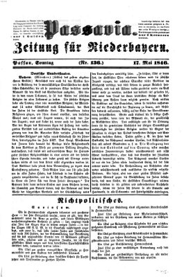 Passavia (Donau-Zeitung) Sonntag 17. Mai 1846