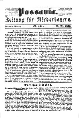 Passavia (Donau-Zeitung) Freitag 29. Mai 1846