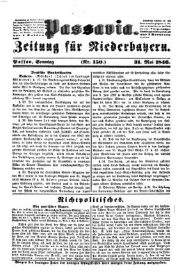 Passavia (Donau-Zeitung) Sonntag 31. Mai 1846