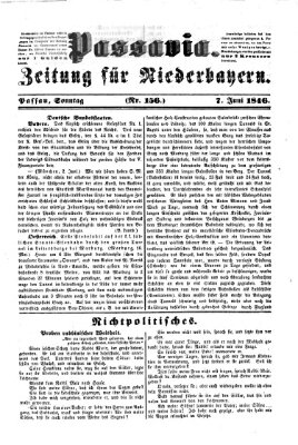 Passavia (Donau-Zeitung) Sonntag 7. Juni 1846