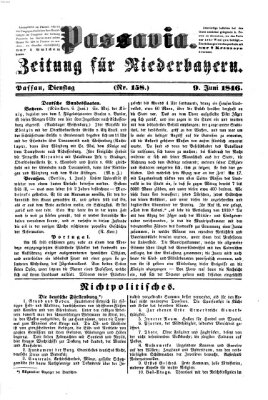 Passavia (Donau-Zeitung) Dienstag 9. Juni 1846