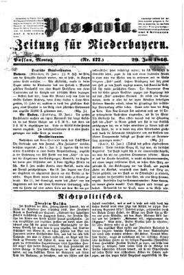 Passavia (Donau-Zeitung) Montag 29. Juni 1846