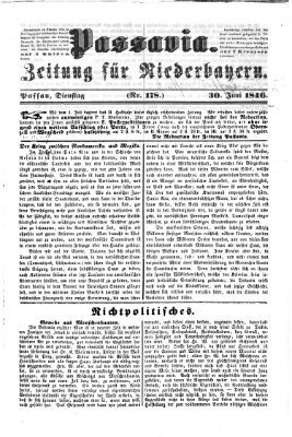 Passavia (Donau-Zeitung) Dienstag 30. Juni 1846