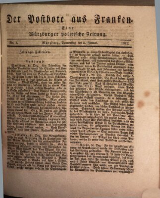 Der Postbote aus Franken Donnerstag 5. Januar 1832