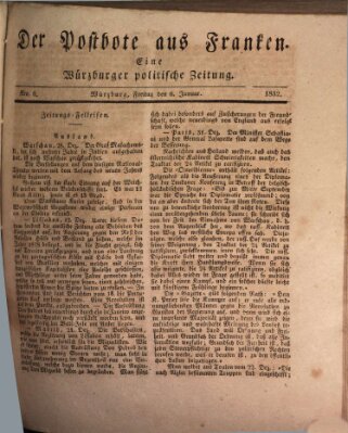 Der Postbote aus Franken Freitag 6. Januar 1832