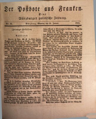 Der Postbote aus Franken Montag 16. Januar 1832