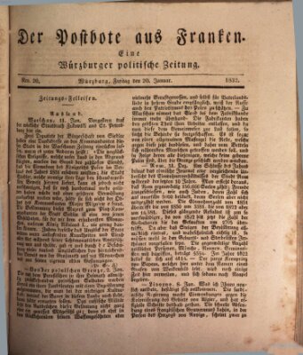 Der Postbote aus Franken Freitag 20. Januar 1832