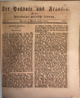 Der Postbote aus Franken Mittwoch 25. Januar 1832