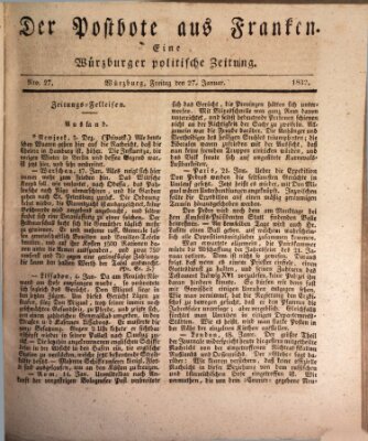 Der Postbote aus Franken Freitag 27. Januar 1832