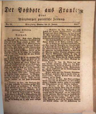 Der Postbote aus Franken Sonntag 29. Januar 1832