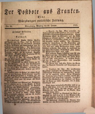 Der Postbote aus Franken Montag 30. Januar 1832