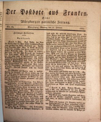 Der Postbote aus Franken Montag 13. Februar 1832