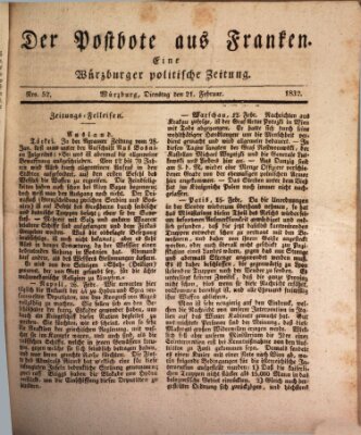 Der Postbote aus Franken Dienstag 21. Februar 1832