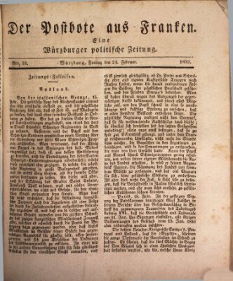 Der Postbote aus Franken Freitag 24. Februar 1832