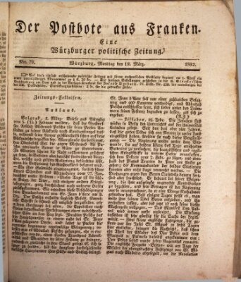 Der Postbote aus Franken Montag 19. März 1832