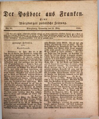 Der Postbote aus Franken Donnerstag 22. März 1832