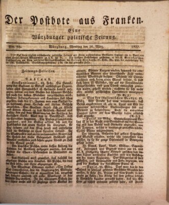 Der Postbote aus Franken Montag 26. März 1832