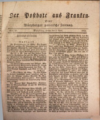 Der Postbote aus Franken Freitag 6. April 1832