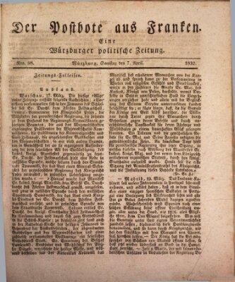 Der Postbote aus Franken Samstag 7. April 1832