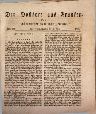 Der Postbote aus Franken Dienstag 17. April 1832