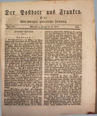 Der Postbote aus Franken Freitag 20. April 1832