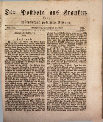 Der Postbote aus Franken Dienstag 24. April 1832