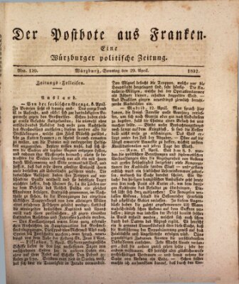 Der Postbote aus Franken Sonntag 29. April 1832